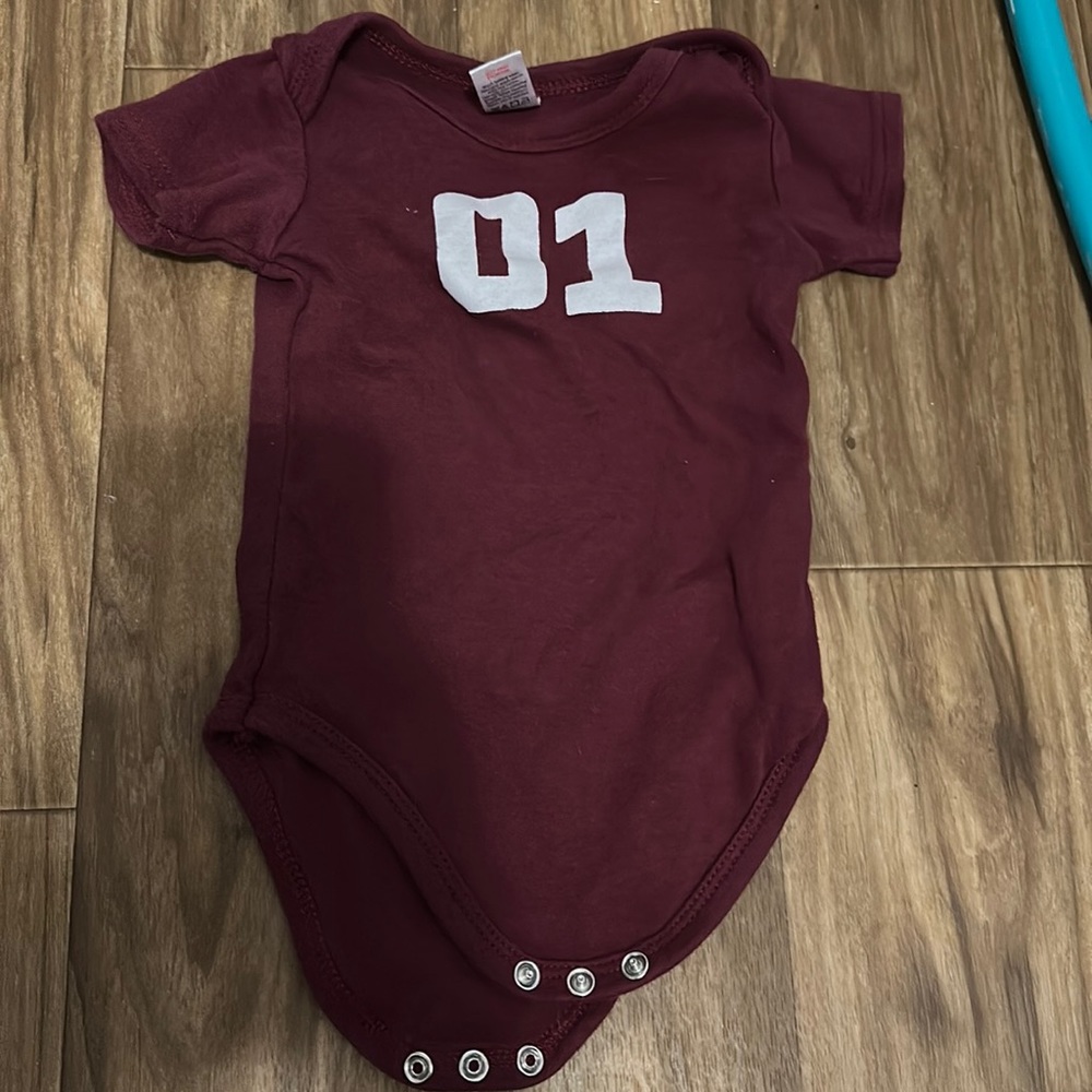 This is just a cute little onesie outfit for when they are 3 to 6 months